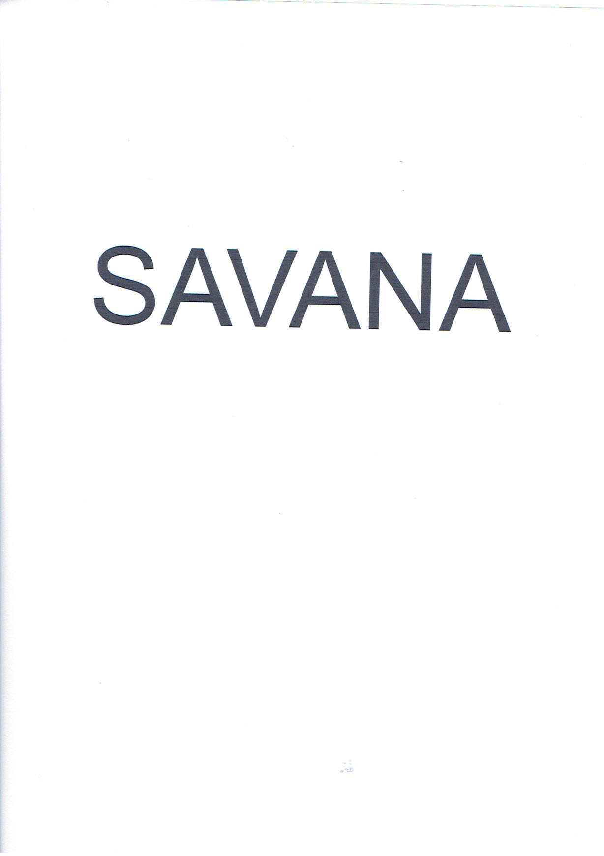 Trademark SAVANA