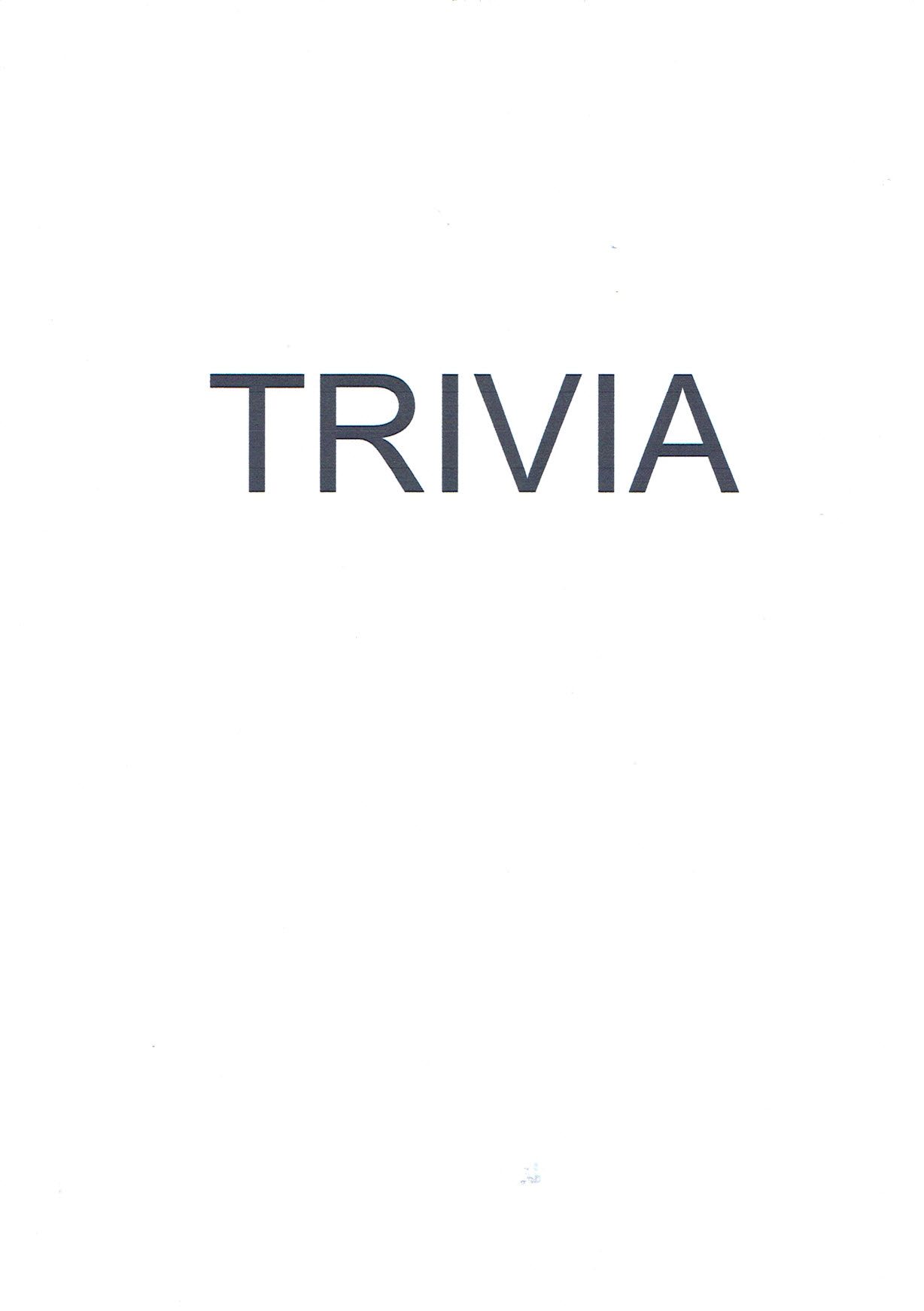 Trademark TRIVIA