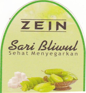 Trademark ZEIN Sari Bliwul Sehat Menyegarkan + logo