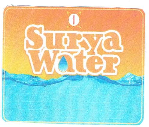 Trademark SURYA WATER + LOGO