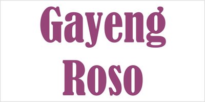 Trademark GAYENG ROSO