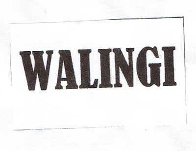 Trademark WALINGI