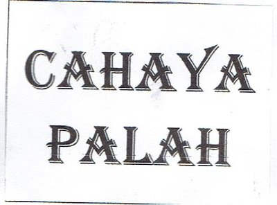 Trademark CAHAYA PALAH