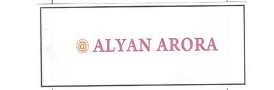 Trademark ALYAN ARORA + LOGO