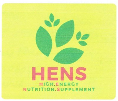 Trademark HENS High Energy Nutrition Supplement + Logo