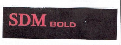 Trademark SDM BOLD