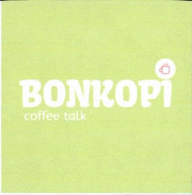 Trademark BONKOPI Coffe Talk + Logo