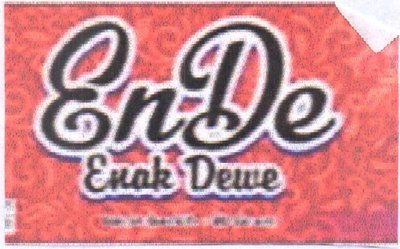 Trademark ENDE Enak Dewe + LUKISAN