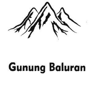 Trademark Gunung Baluran + lukisan / logo