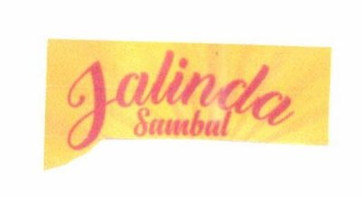 Trademark JALINDA Sambal + Logo