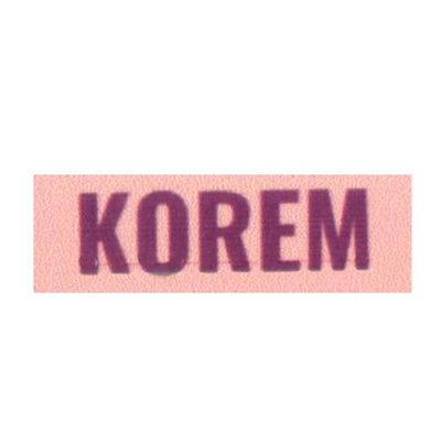 Trademark KOREM + LOGO