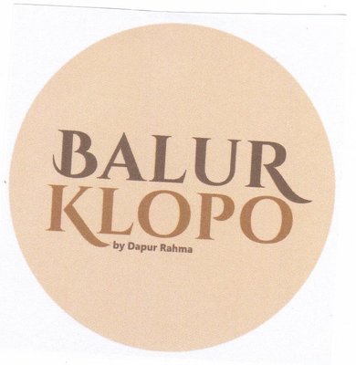 Trademark Balur Klopo + Logo