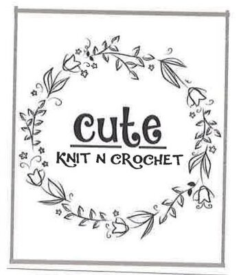 Trademark cute KNIT N CROCHET + Logo