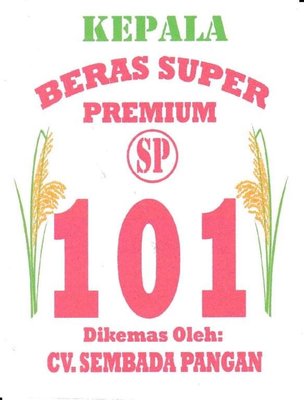 Trademark Beras Super Cap 101 Sembada Pangan