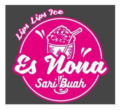 Trademark Lips Lips Ice Es Nona Sari Buah + Logo