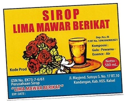 Trademark SIROP LIMA MAWAR BERIKAT