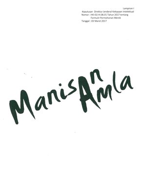 Trademark MANISAN AMLA