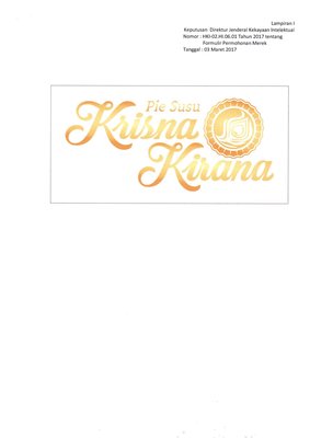 Trademark KRISNA KIRANA