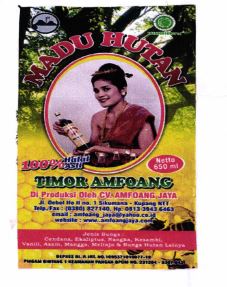 Trademark MADU HUTAN TIMOR AMFOANG + LOGO