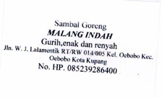 Trademark MALANG INDAH