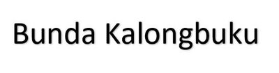Trademark Bunda Kalongbuku