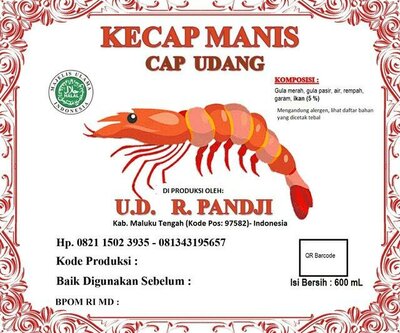 Trademark KECAP MANIS CAP UDANG UD RADEN PANDJI