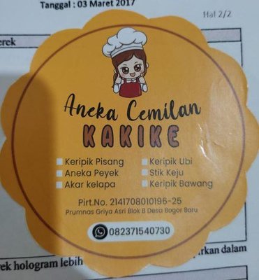 Trademark ANEKA CEMILAN KAKIKE