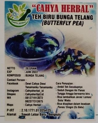 Trademark CAHYA HERBAL