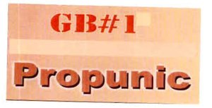 Trademark GB#1 Propunic