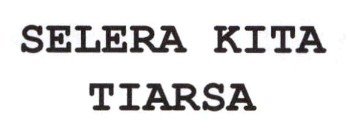 Trademark SELERA KITA TIARSA