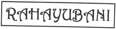 Trademark RAHAYUBANI