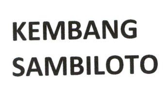 Trademark KEMBANG SAMBILOTO