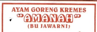 Trademark AMANAH BU JAWARNI