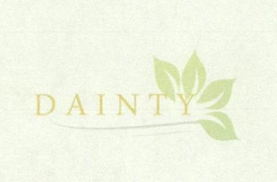 Trademark DAINTY + logo