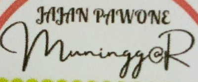 Trademark JAJAN PAWONE MuninggaR