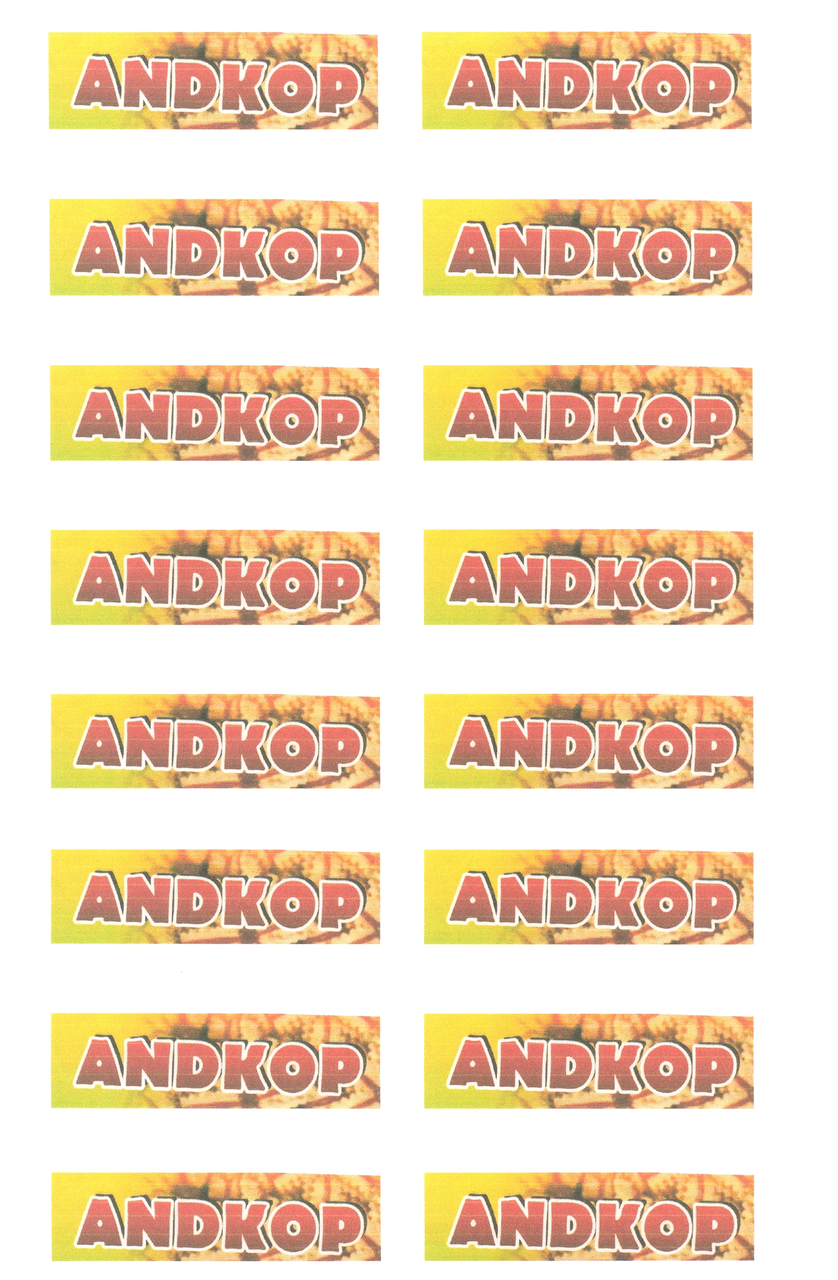 Trademark ANDKOP