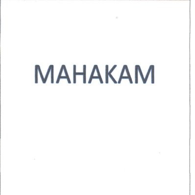 Trademark MAHAKAM