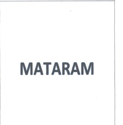 Trademark MATARAM