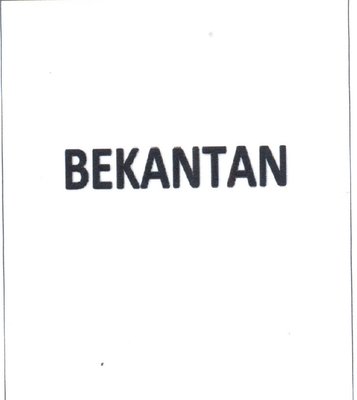 Trademark BEKANTAN