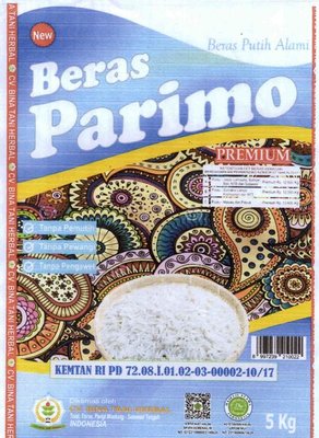 Trademark beras PARIMO