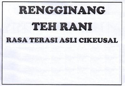 Trademark RENGGINANG TEH RANI