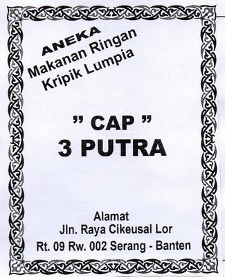 Trademark CAP TIGA PUTRA