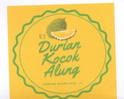 Trademark DURIAN KOCOK ALUNG