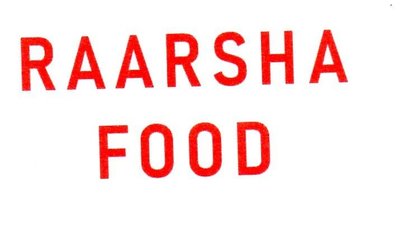 Trademark RAARSHA FOOD