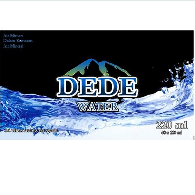 Trademark DEDE WATER