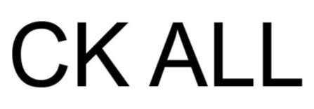 Trademark CK ALL