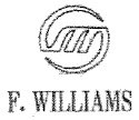 Trademark F. WILLIAMS