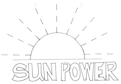 Trademark SUN POWER + LUKISAN