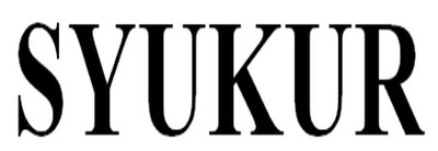 Trademark SYUKUR + LOGO