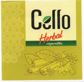 Trademark CELLO HERBAL CIGARRETES